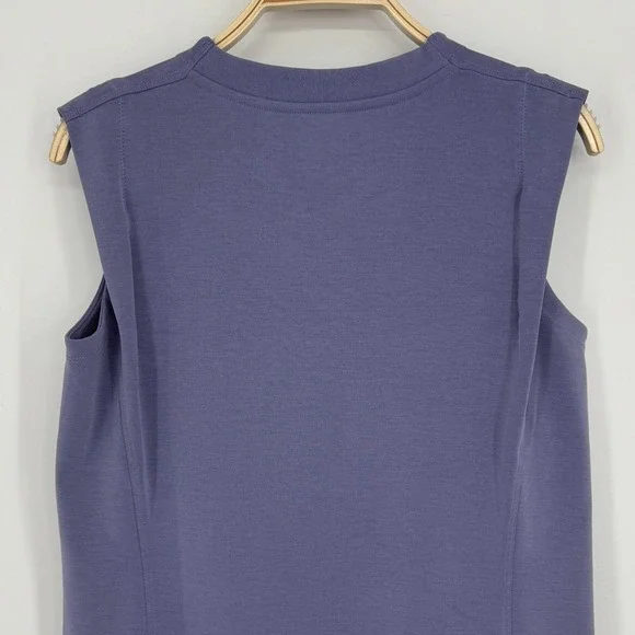 Athleta Seasoft Tank Sweatshirt Size Small Purple Sleeveless Muscle Tee Top - Picture 7 of 11